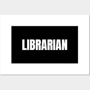 Librarian Word - Simple Bold Text Posters and Art